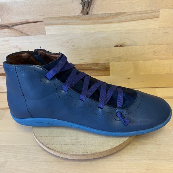 Unbranded Faux Leather Blue Ankle Booties W9 - Picture 1 of 9